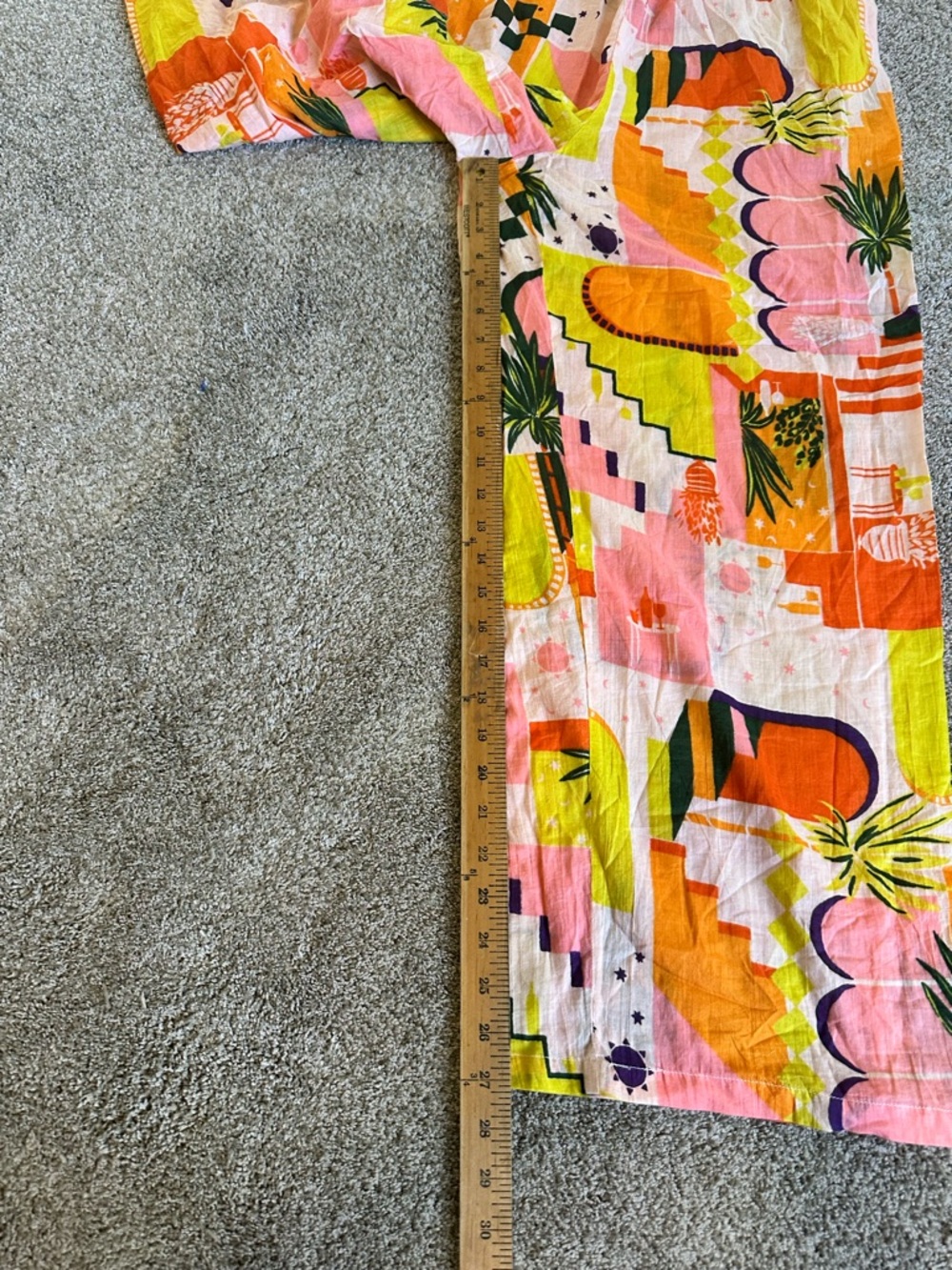 Haute Hippie Abstract Wide Leg Pants Womens XL Colorful Boho Tropical Loungewear - Picture 3 of 11